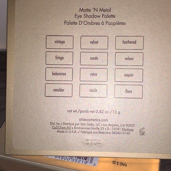 ✨Matte ‘n Metal✨Stila New In Box Eyeshadow Palette - Picture 6 of 6